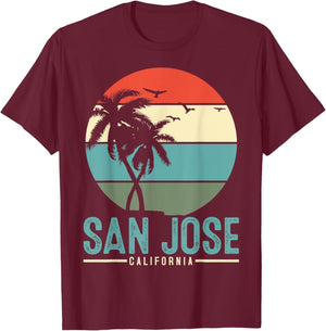 San Jose California T-Shirt - T-Shirt | Maroon