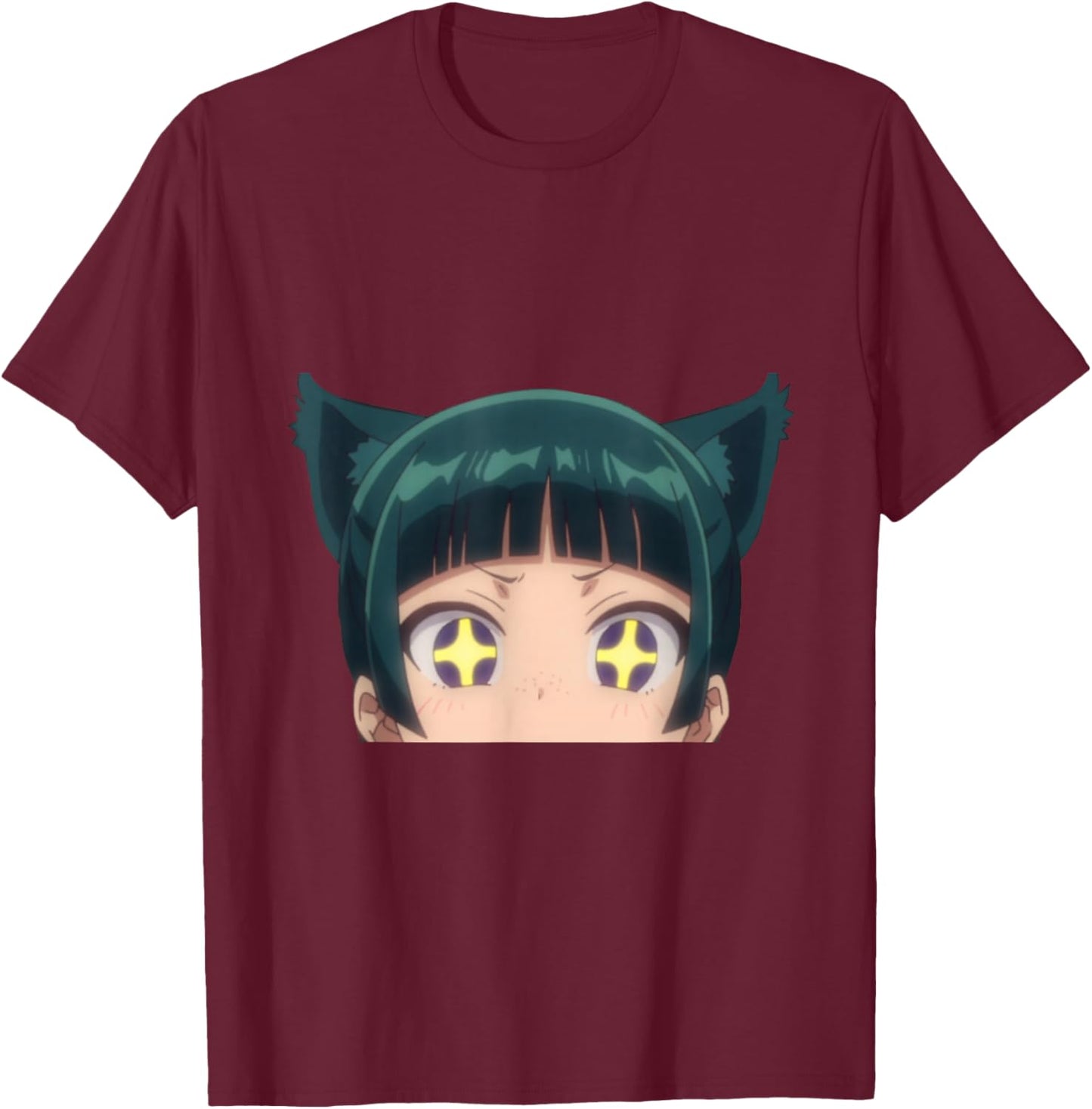 Apothecary Diaries Maomao Adorable Cat Girl Neko Anime Waifu T-Shirt - T-Shirt | Maroon