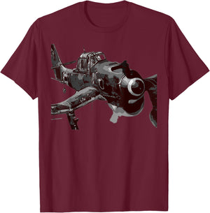 Junkers JU 87 Stuka WW2 Dive Bomber WW2 Warbird Warplane T-Shirt - T-Shirt | Maroon