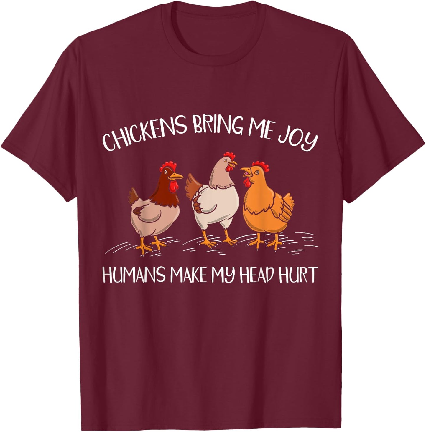 Chicken Owner Chicken Lover Poultry Farm Chicken Whisperer T-Shirt - T-Shirt | Maroon