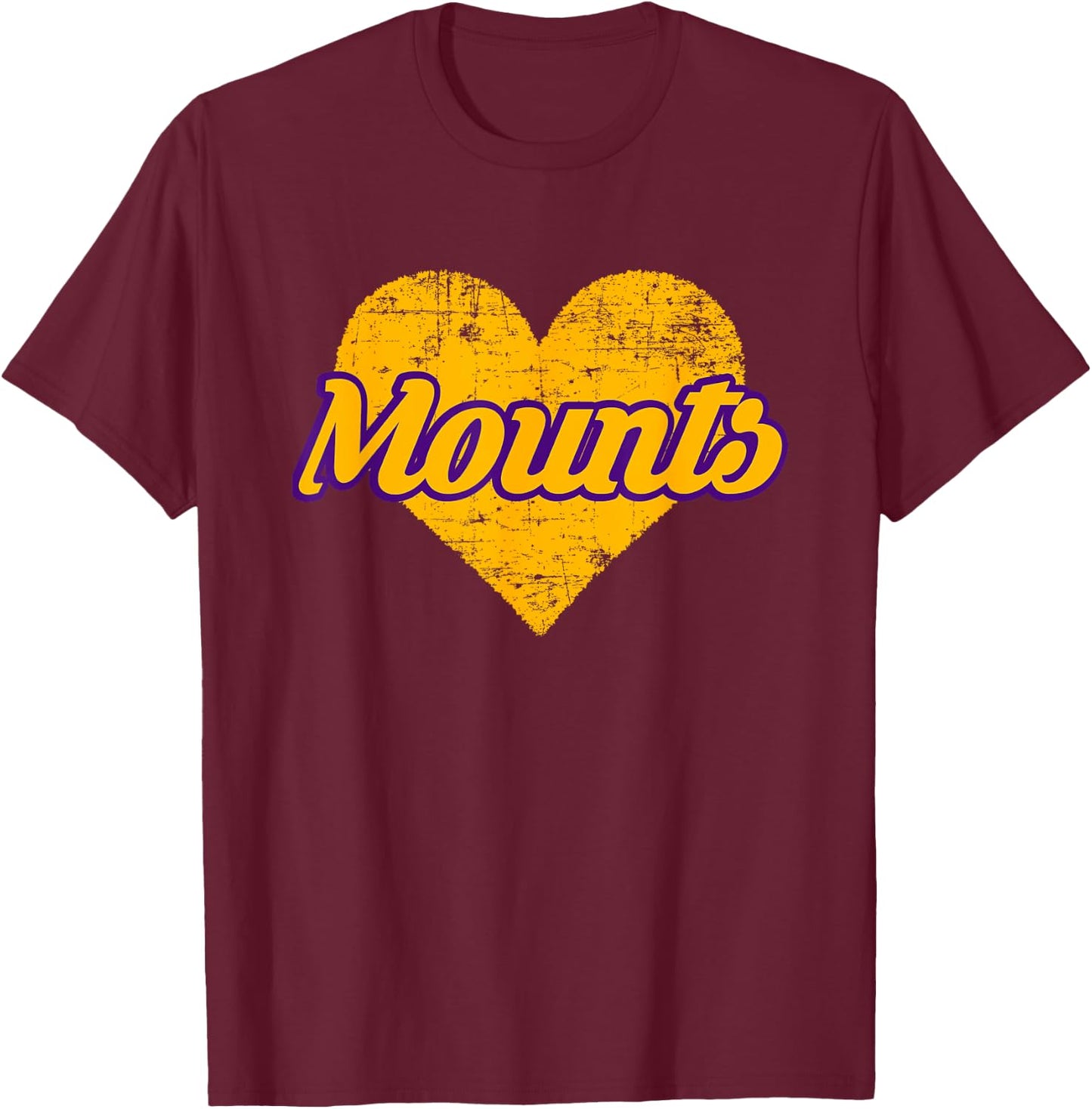 Ephrata Mounts Over Heart T-Shirt - T-Shirt | Maroon