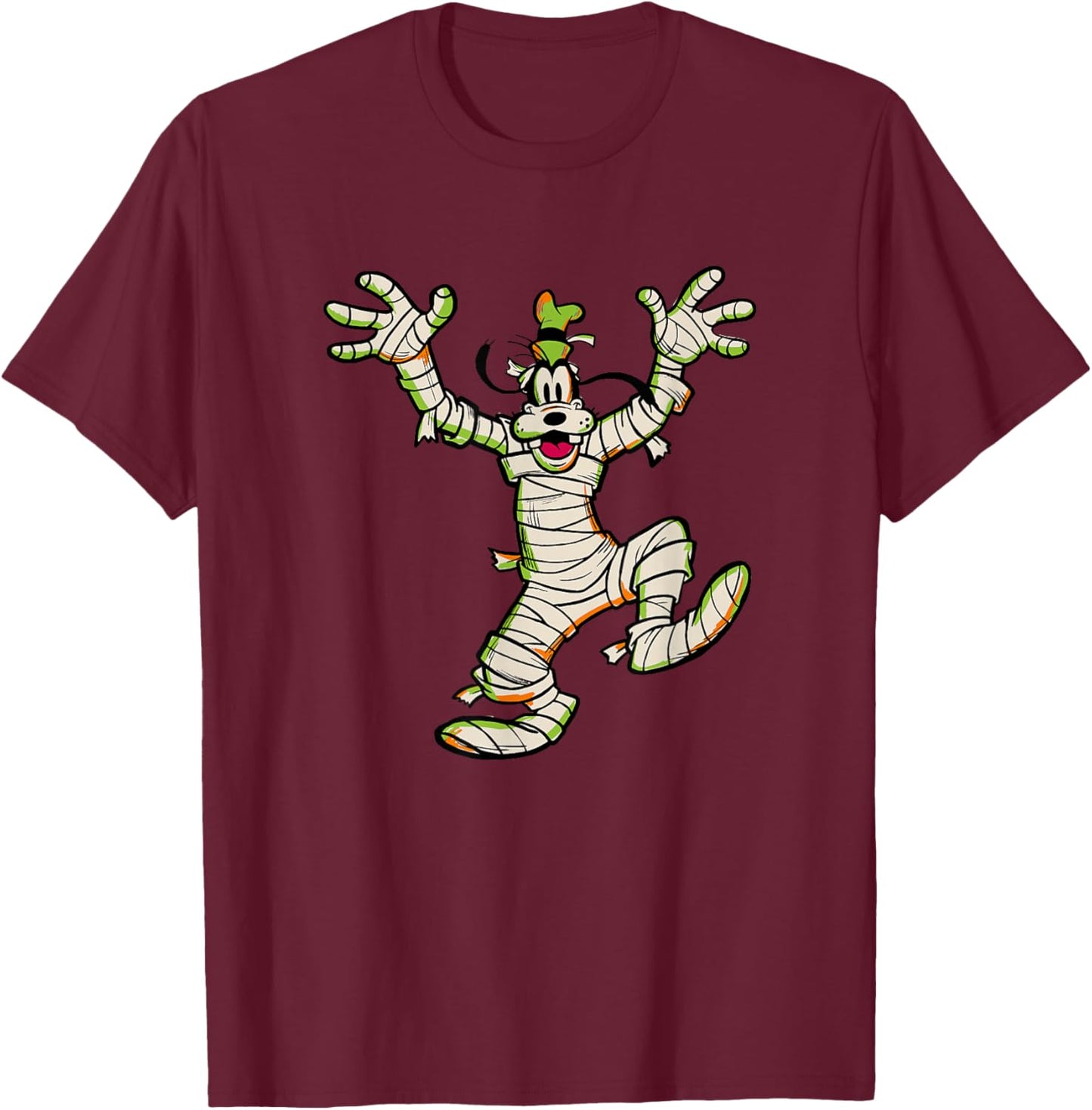 Disney Mickey and Friends Halloween Goofy Mummy Costume T-Shirt - T-Shirt | Maroon