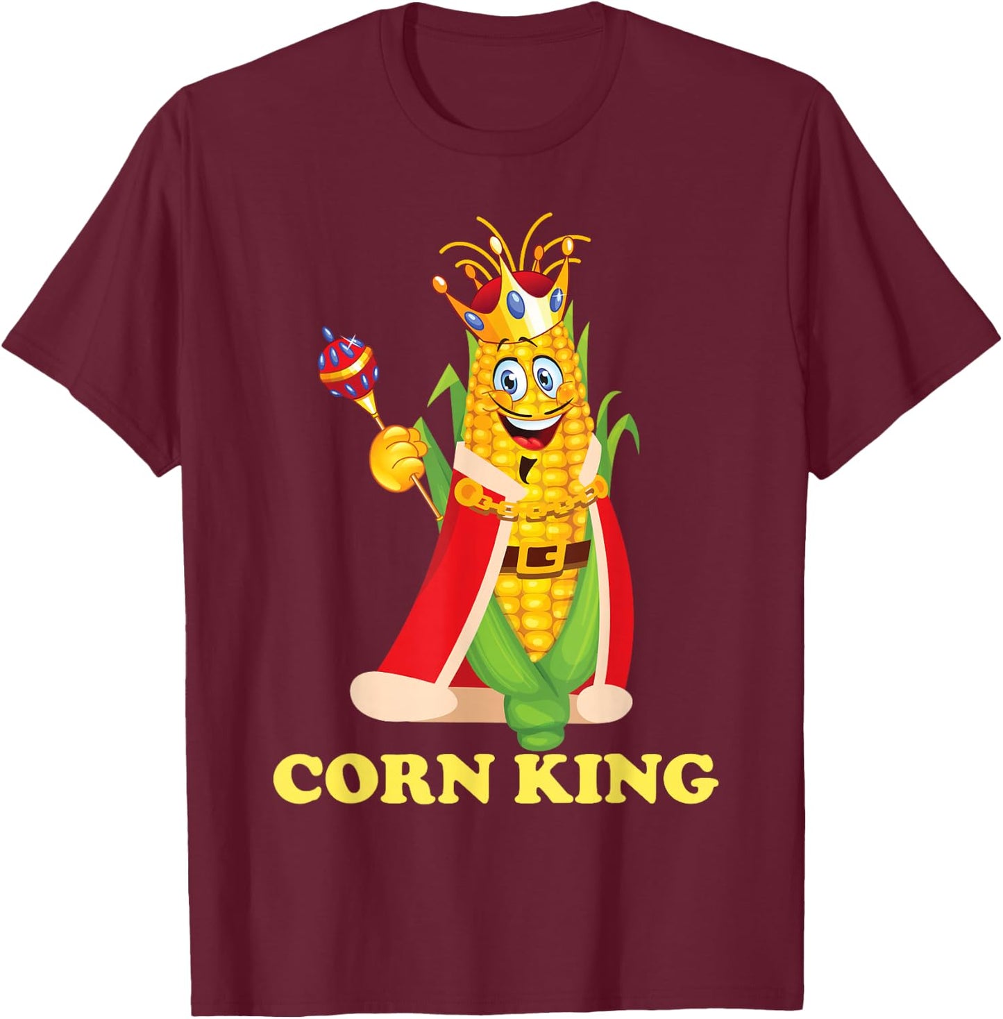 Corn King T-Shirt - T-Shirt | Maroon