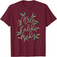 Mele Kalikimaka Christmas Lights Festive Holiday Women Mom T-Shirt - T-Shirt | Maroon