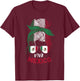 Mexico Vintage Mexican Flag Pride Hat Jersey T-Shirt - T-Shirt | Maroon