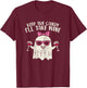 Keep Candy Ill Take Wine Ghost Funny Halloween Drinkin Women T-Shirt - T-Shirt | Maroon