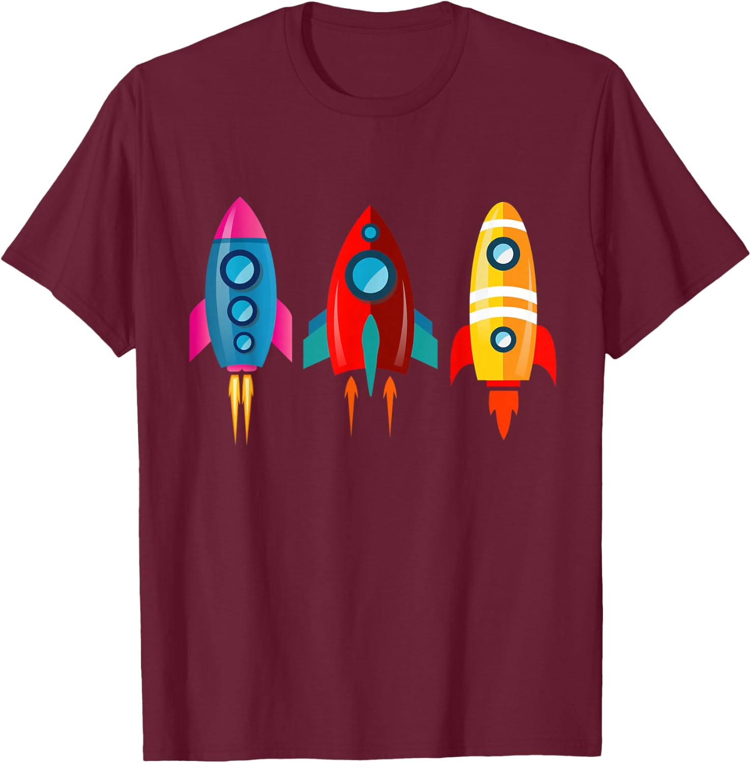 Kosmos Universe Astronaut T-Shirt - T-Shirt | Maroon