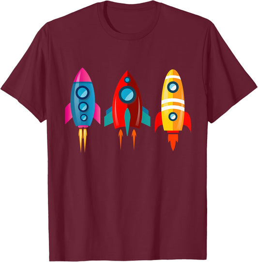 Kosmos Universe Astronaut T-Shirt - T-Shirt | Maroon