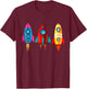 Kosmos Universe Astronaut T-Shirt - T-Shirt | Maroon
