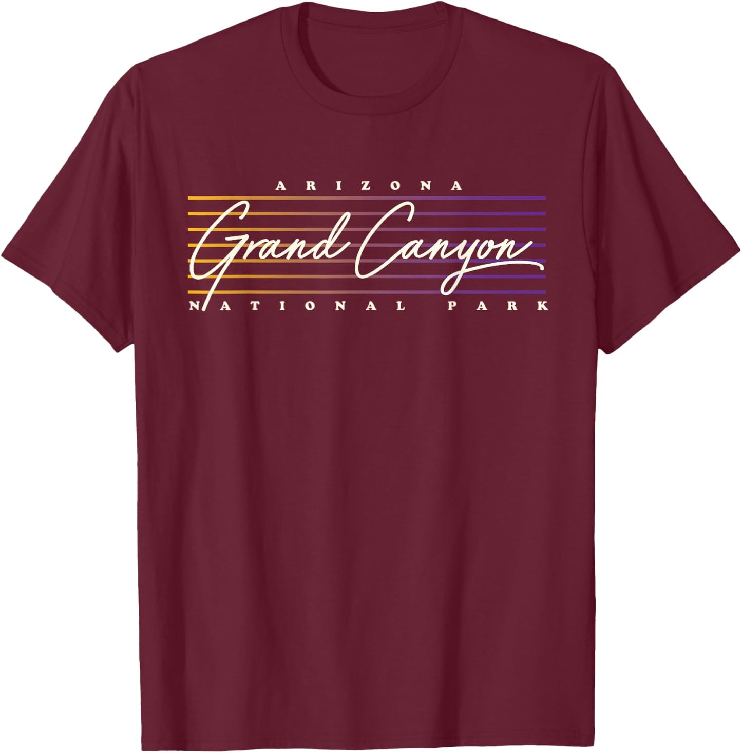 Nostalgic Retro Style Grand Canyon National Park T-Shirt - T-Shirt | Maroon