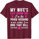 My Wife's Last Day of Chemo Survivor Husband End of Chemo T-Shirt - T-Shirt | Maroon