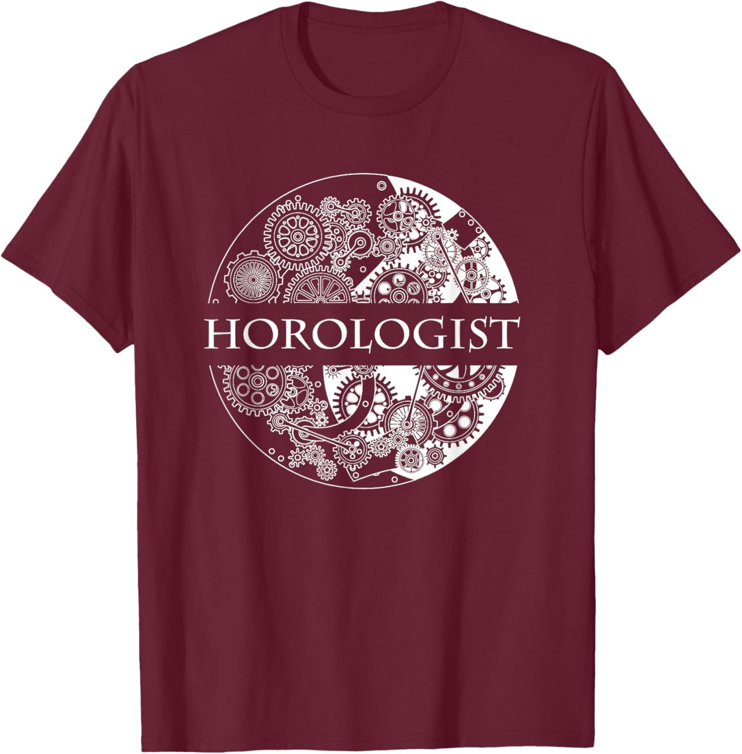 Horologist Watchmaker Horology Watch Movement T-Shirt - T-Shirt | Maroon