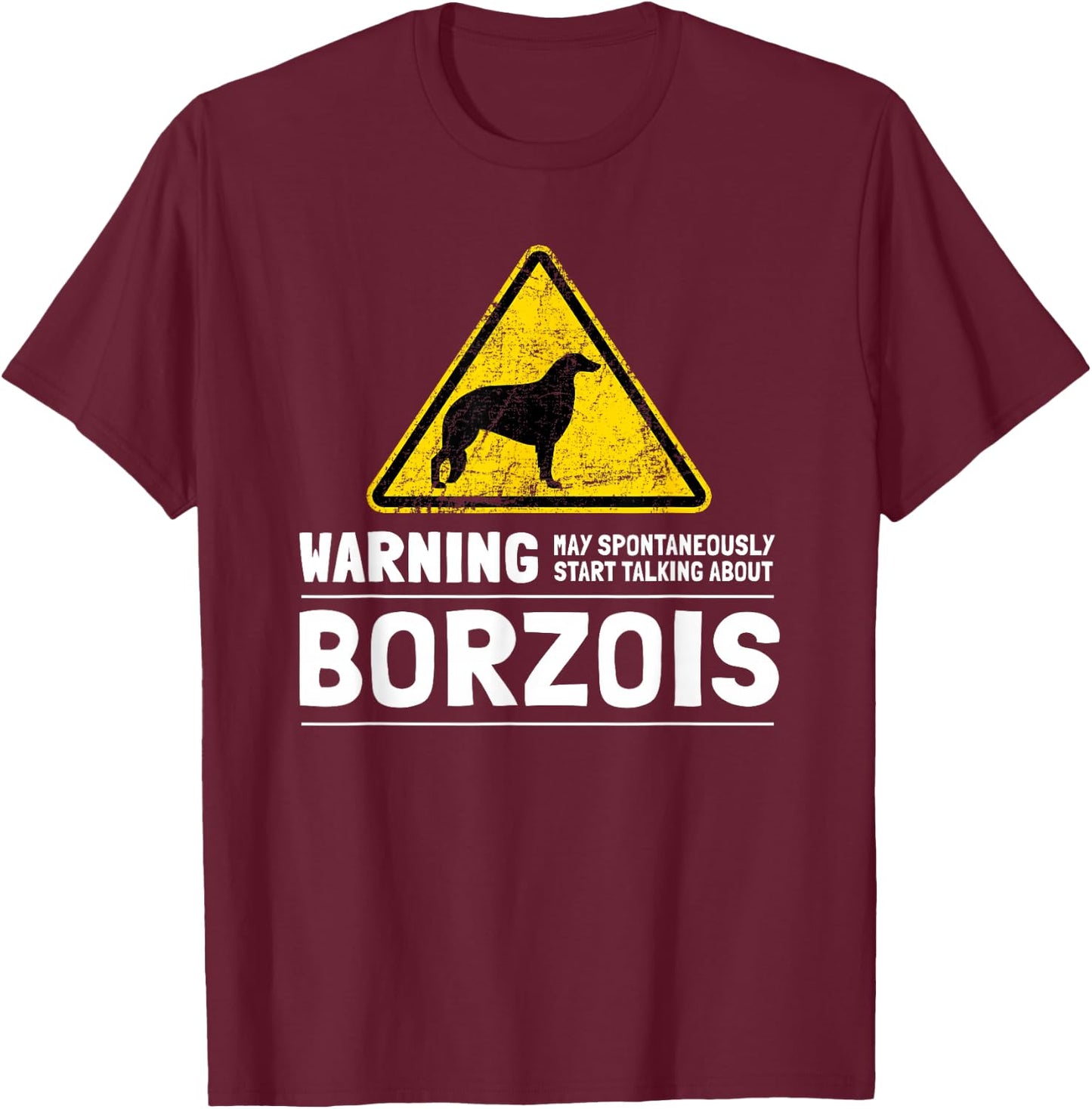Borzoi T-Shirt - T-Shirt | Maroon