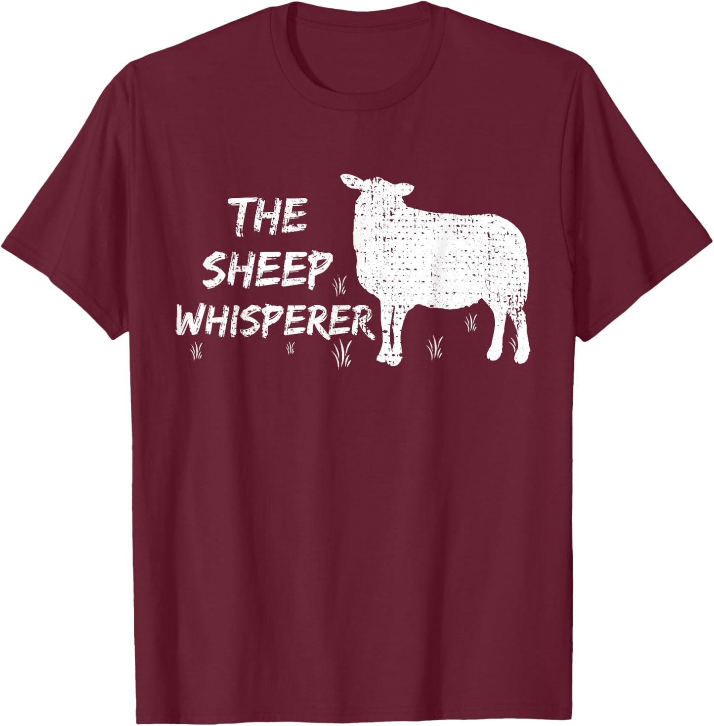 Sheeps Sheep Farmer Gift Animal Vintage T-Shirt - T-Shirt | Maroon