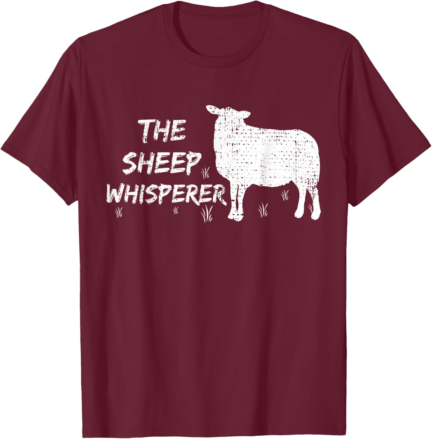Sheeps Sheep Farmer Gift Animal Vintage T-Shirt - T-Shirt | Maroon