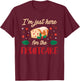 I'm Just Here For The Fruitcake Matters Christmas Cake T-Shirt - T-Shirt | Maroon