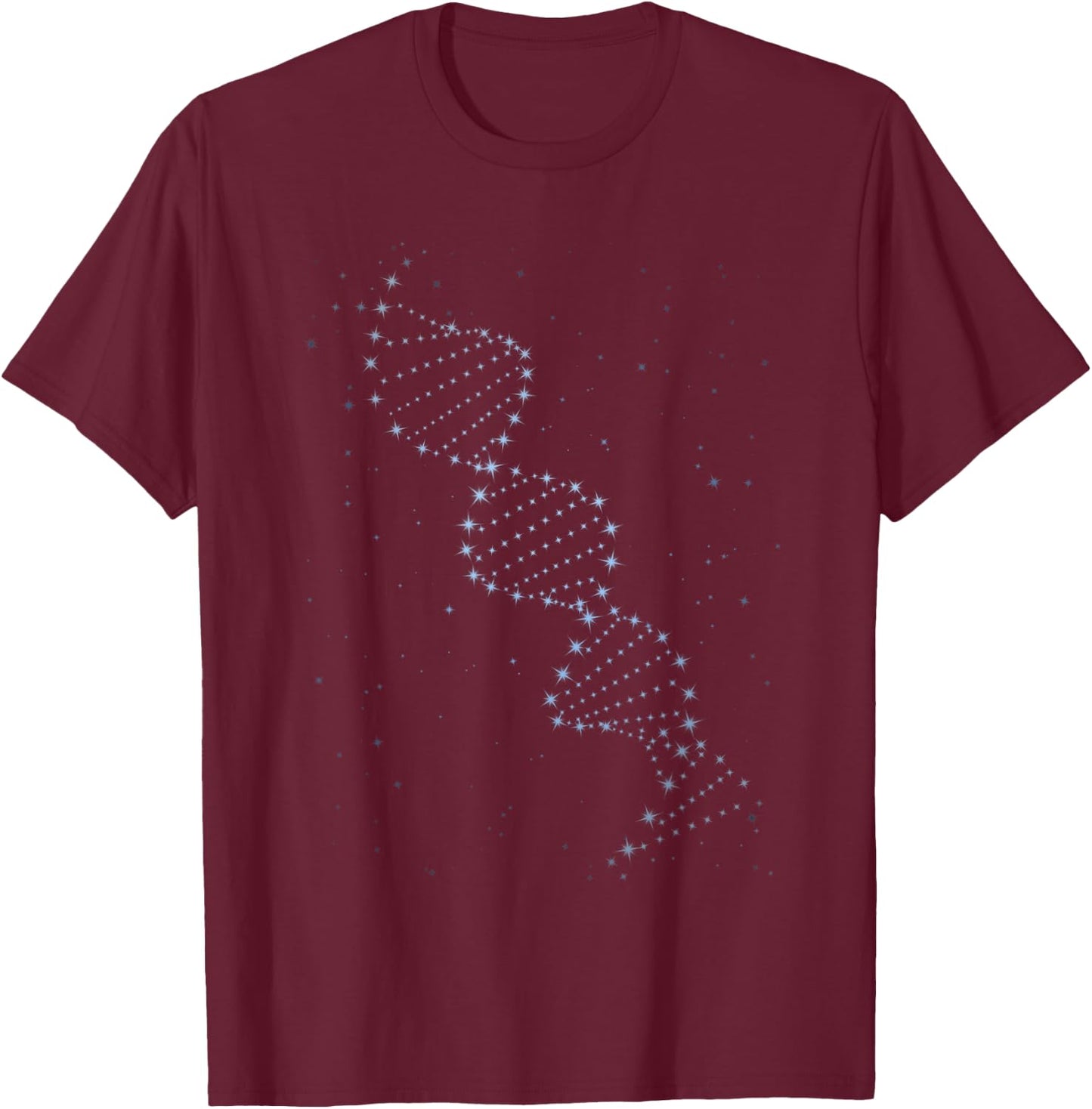 DNA Double Helix Astronomy Science Celestial Gift Men Women T-Shirt - T-Shirt | Maroon
