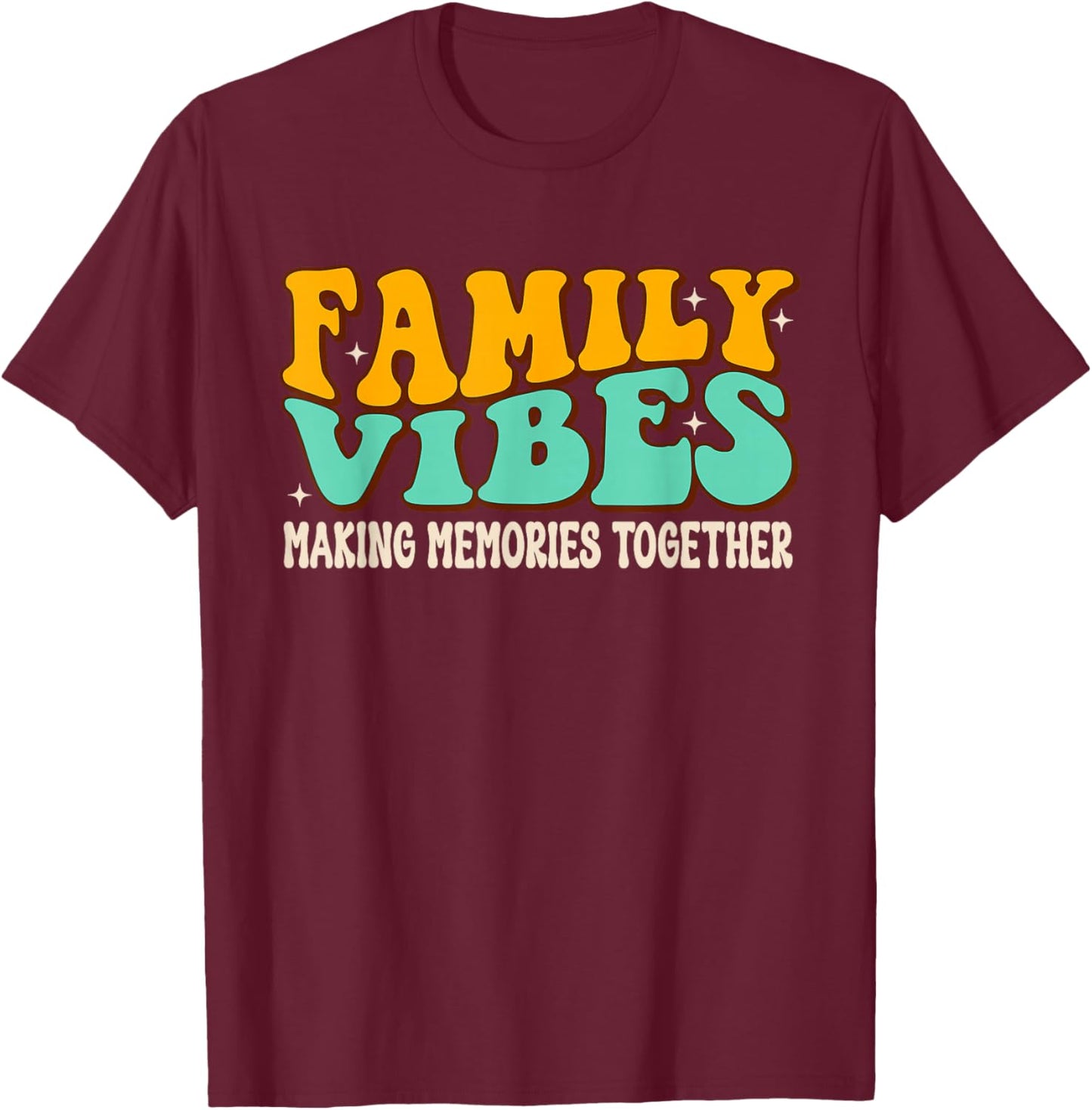 Family Vibes Family Reunion 2024 Making Memories Matching T-Shirt - T-Shirt | Maroon