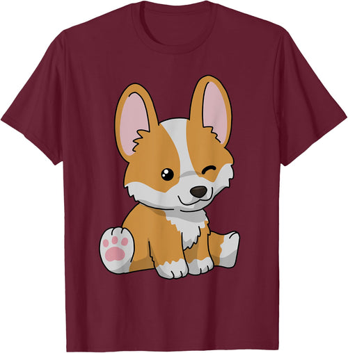 Corgi Gifts For Kids & Adults Black Classic Fit Short Sleeve & Men