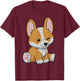 Corgi Gifts For Kids & Adults Black Classic Fit Short Sleeve & Men T-Shirt - T-Shirt | Maroon