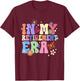Retro Groovy in My Retirement Era Funny Retired Mom Women T-Shirt - T-Shirt | Maroon