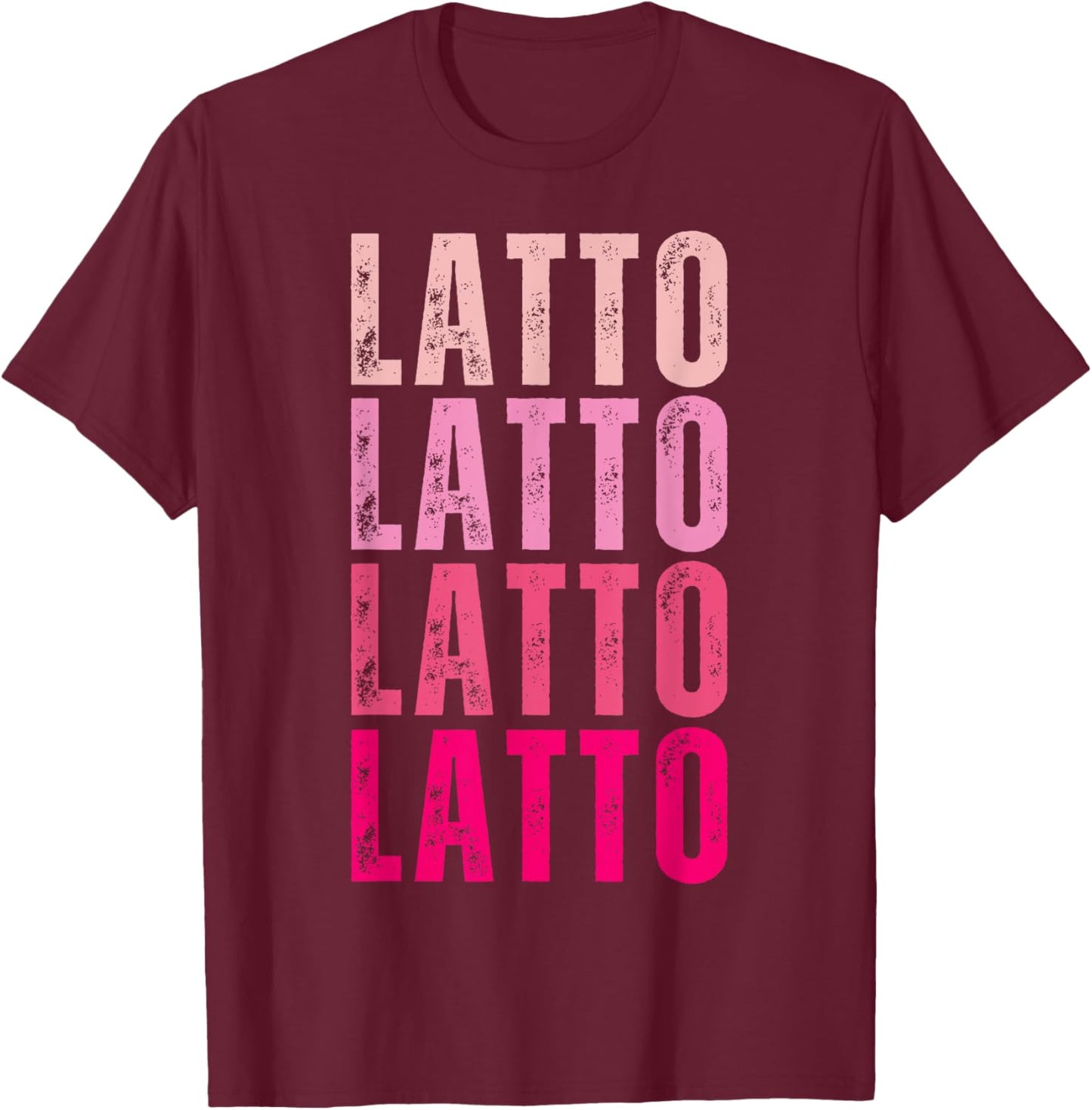 Personalized Name Latto I Love Latto Vintage T-Shirt - T-Shirt | Maroon