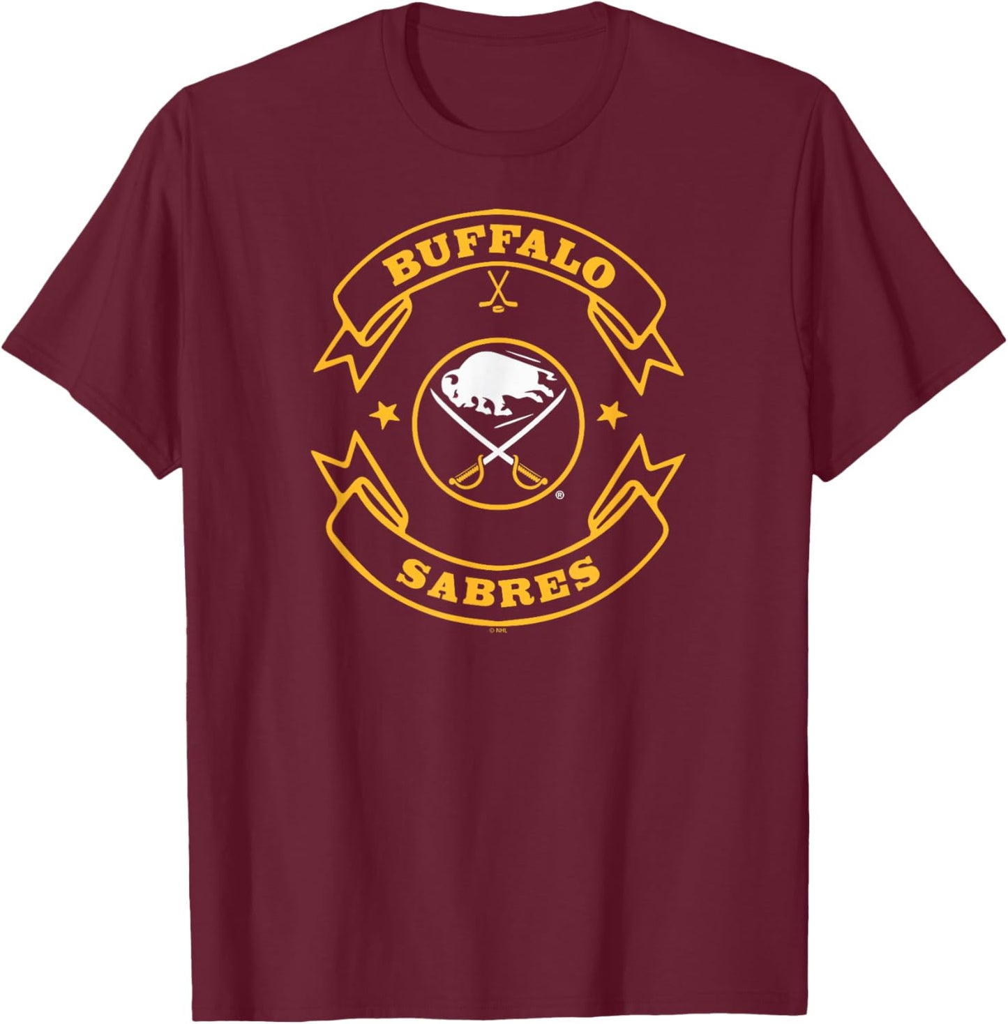 Buffalo Sabres Blaze Royal Officially Licensed T-Shirt - T-Shirt | Maroon