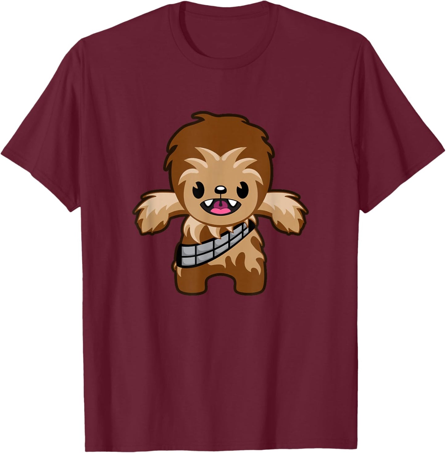 Star Wars Classic Chewbacca Cute Kawaii Wookie Portrait T-Shirt - T-Shirt | Maroon