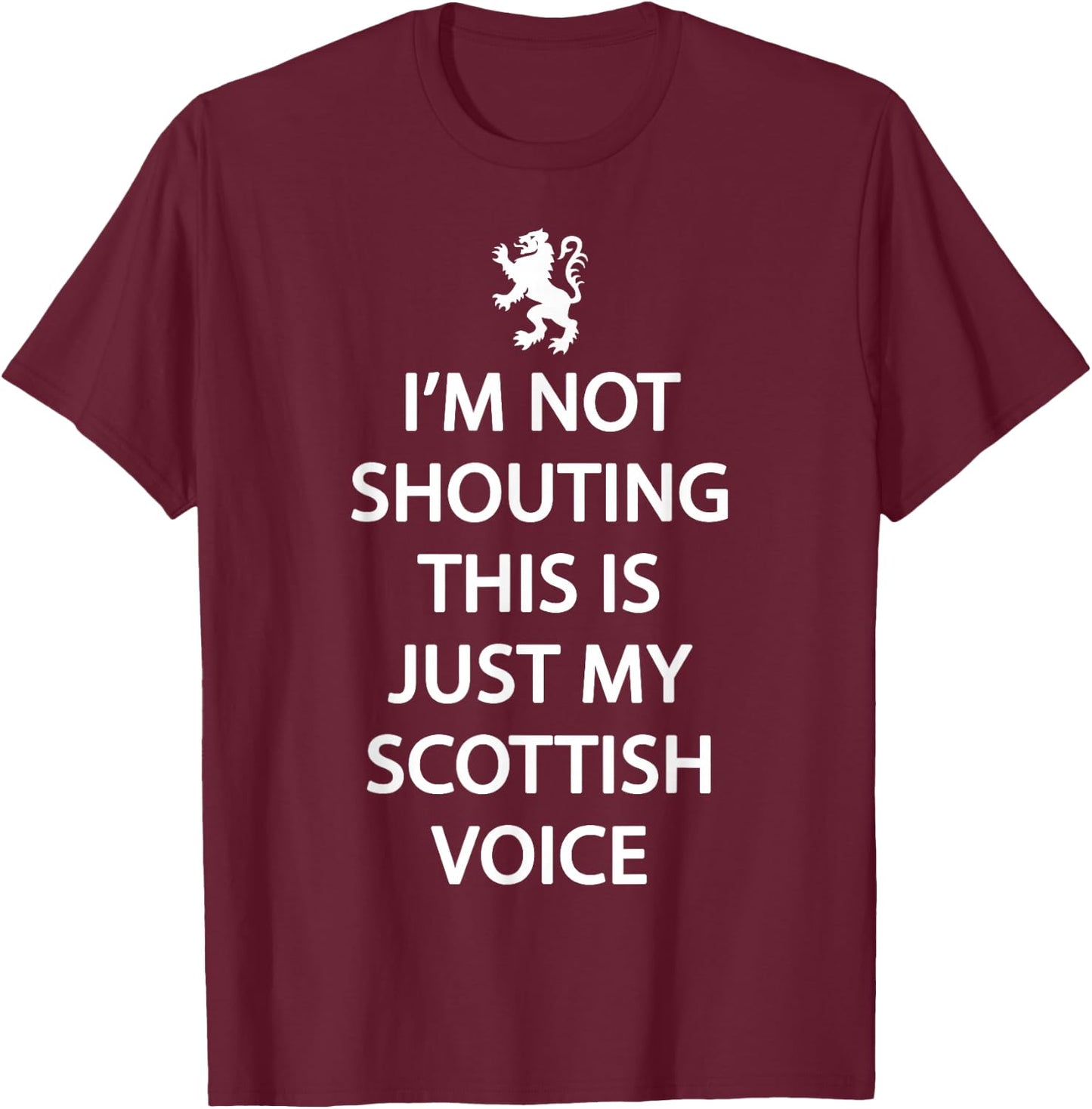 Scottish History Clothing - Rampant Lion Apparel - Scotland T-Shirt - T-Shirt | Maroon