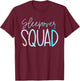 Sleepover Squad Slumber Party Crew Pajama BFF Bestie Tie Dye T-Shirt - T-Shirt | Maroon