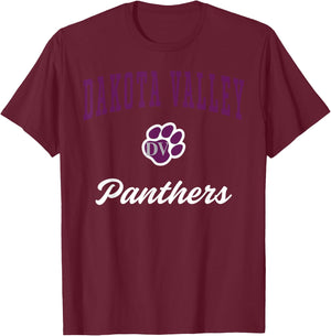 Dakota Valley High School Panthers T-Shirt - T-Shirt | Maroon