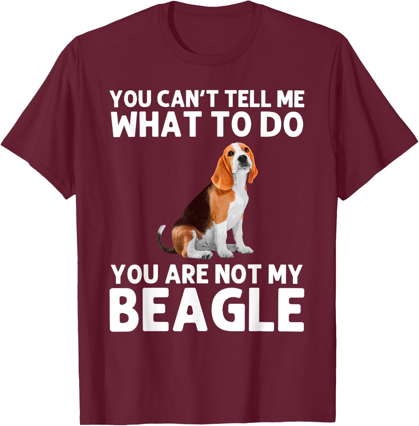 Funny Beagle Design Women Hound Beagle Dog Lovers T-Shirt - T-Shirt | Maroon