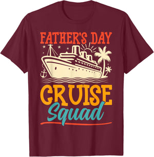 Father's Day Cruise Squad - Cruising Lover Cruiser Dad Gifts T-Shirt - T-Shirt | Maroon