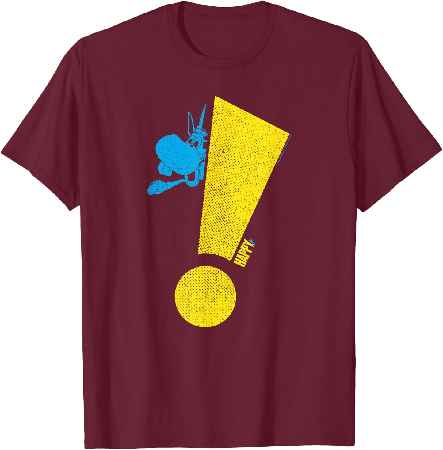 Happy! Exclamation T-Shirt - T-Shirt | Maroon
