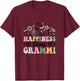 Happiness Is Being A Grammi Worlds Best Grandma Mothers Day T-Shirt - T-Shirt | Maroon