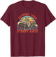 Support Your Local Street Cats Funny Retro Wildlife Lover T-Shirt - T-Shirt | Maroon