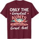 Greatest Aunts Get Promoted To Great Aunt T-Shirt - T-Shirt | Maroon