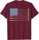Patriotic Golf American 4th of July Golf Clubs American Flag T-Shirt - T-Shirt | Maroon