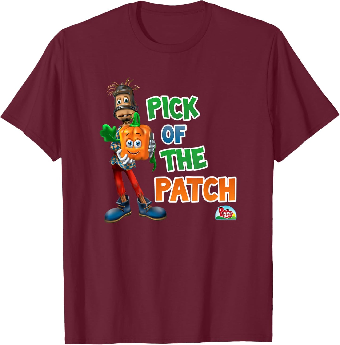 Spookley the Square Pumpkin Pick of the Patch T-Shirt - T-Shirt | Maroon