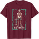 Skateboard Skater Skateboarder - Skeleton Tarot Card T-Shirt - T-Shirt | Maroon