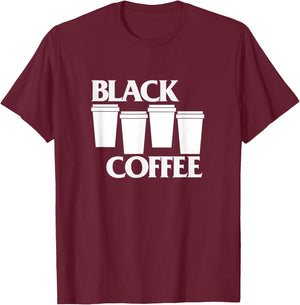 Black Coffee Punk T-Shirt - T-Shirt | Maroon