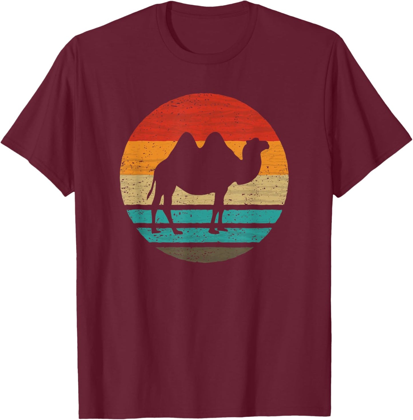 Kamel Retro Style Vintage T-Shirt - T-Shirt | Maroon