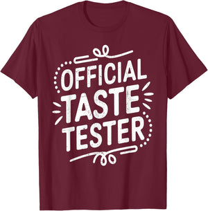 Cook Helper - Official Taste Tester T-Shirt - T-Shirt | Maroon