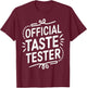 Cook Helper - Official Taste Tester T-Shirt - T-Shirt | Maroon