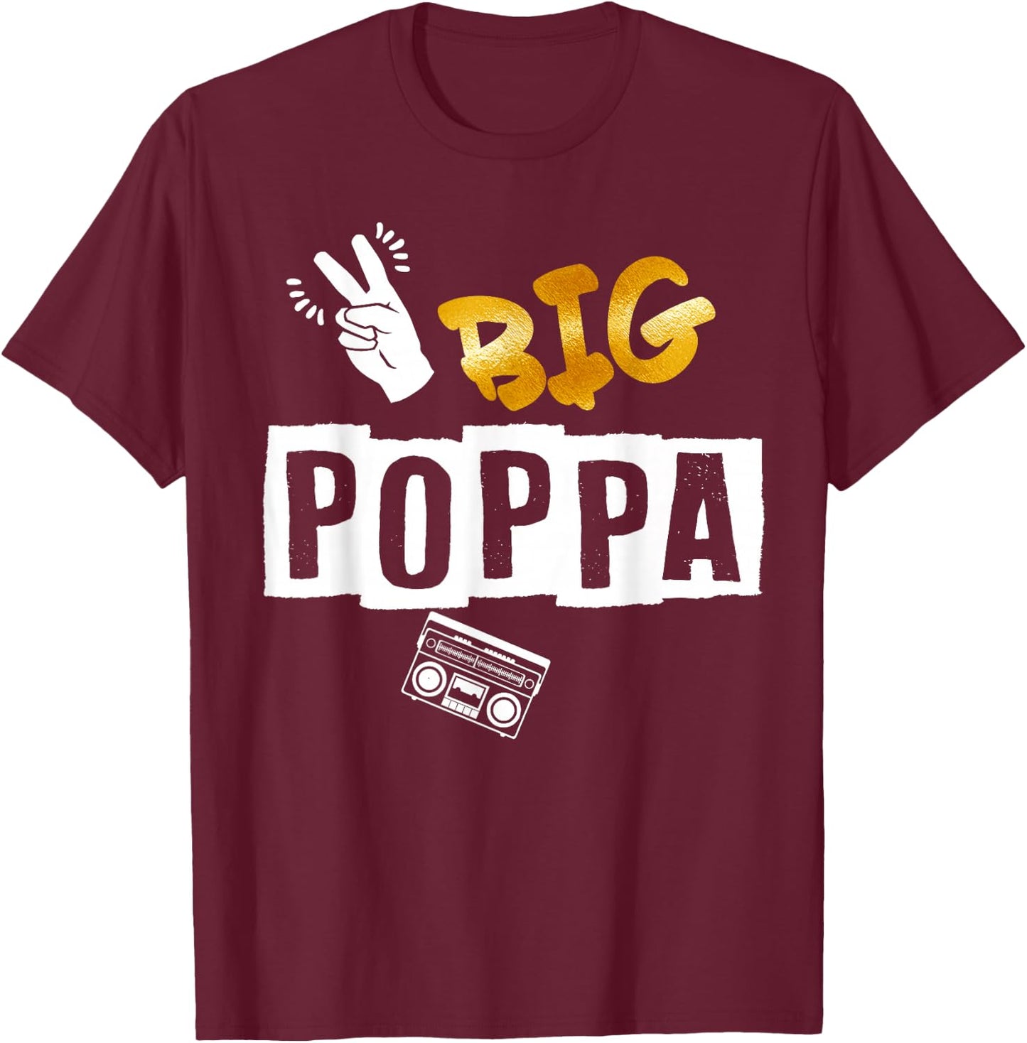 2nd Birthday Hip Hop Theme Two Legit To Quit Outfit T-Shirt - T-Shirt | Maroon