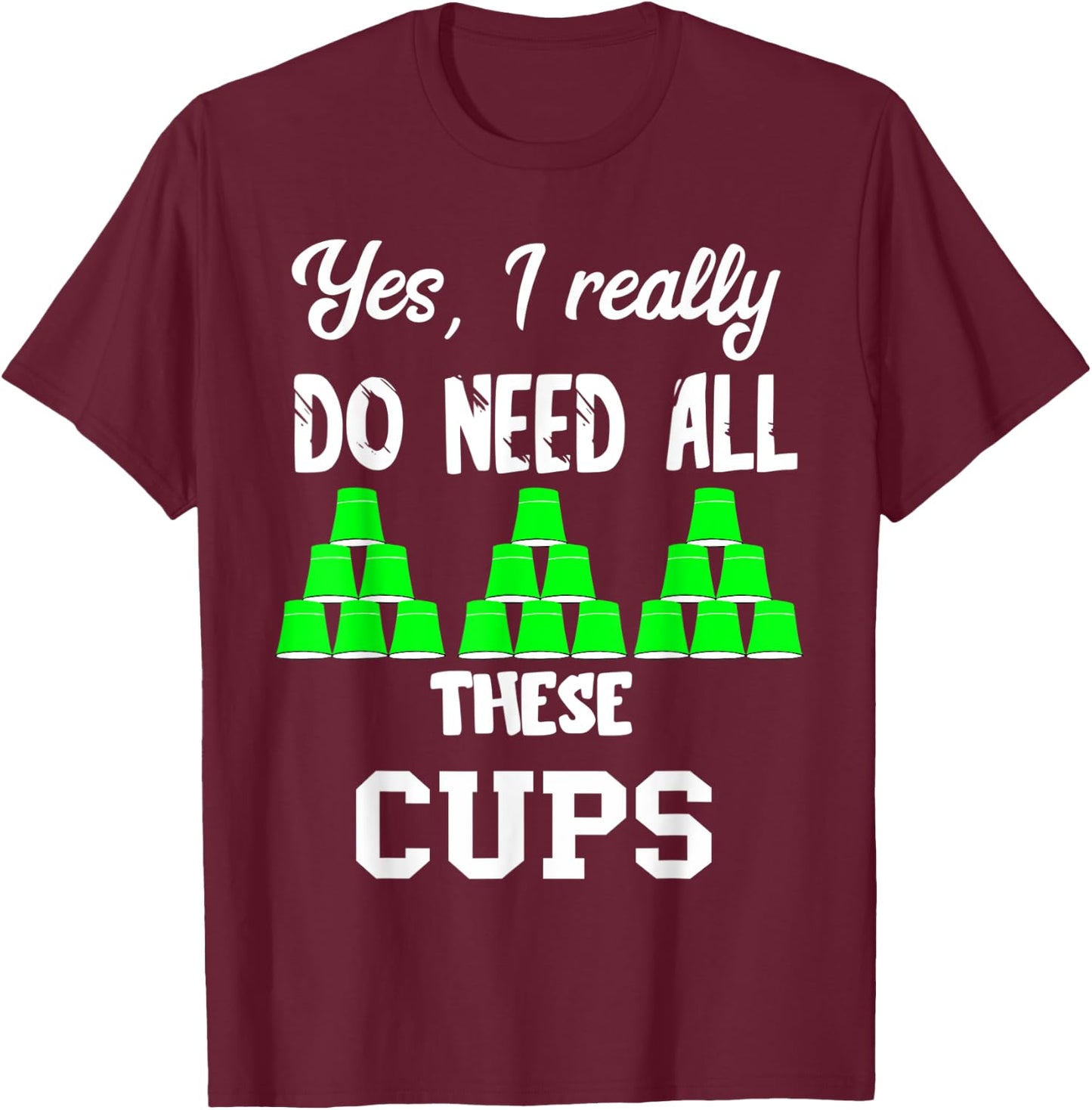 Speed Cups Stacking Sport Stacker Sport Stacking T-Shirt - T-Shirt | Maroon