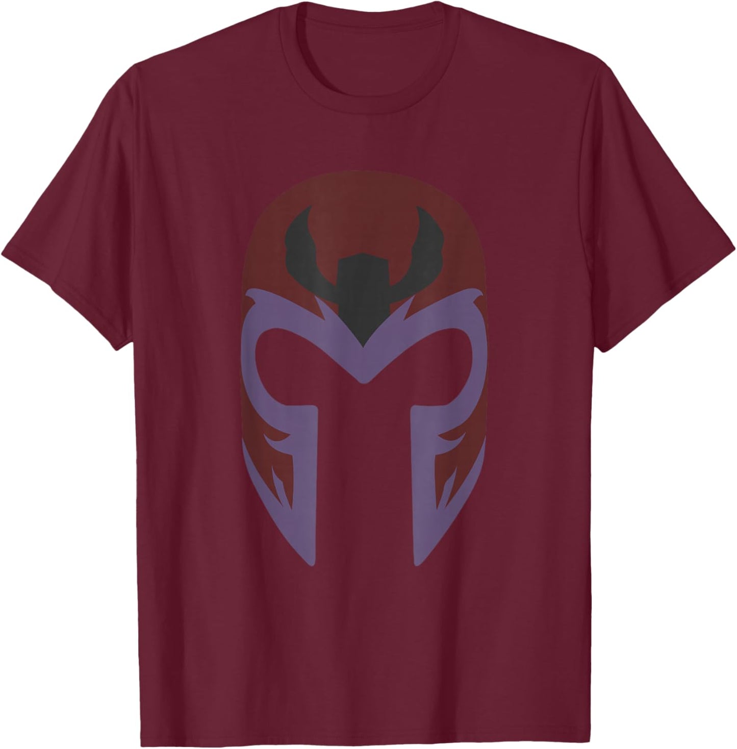 Marvel X-Men Magneto Iconic Helmet Vintage Portrait T-Shirt - T-Shirt | Maroon