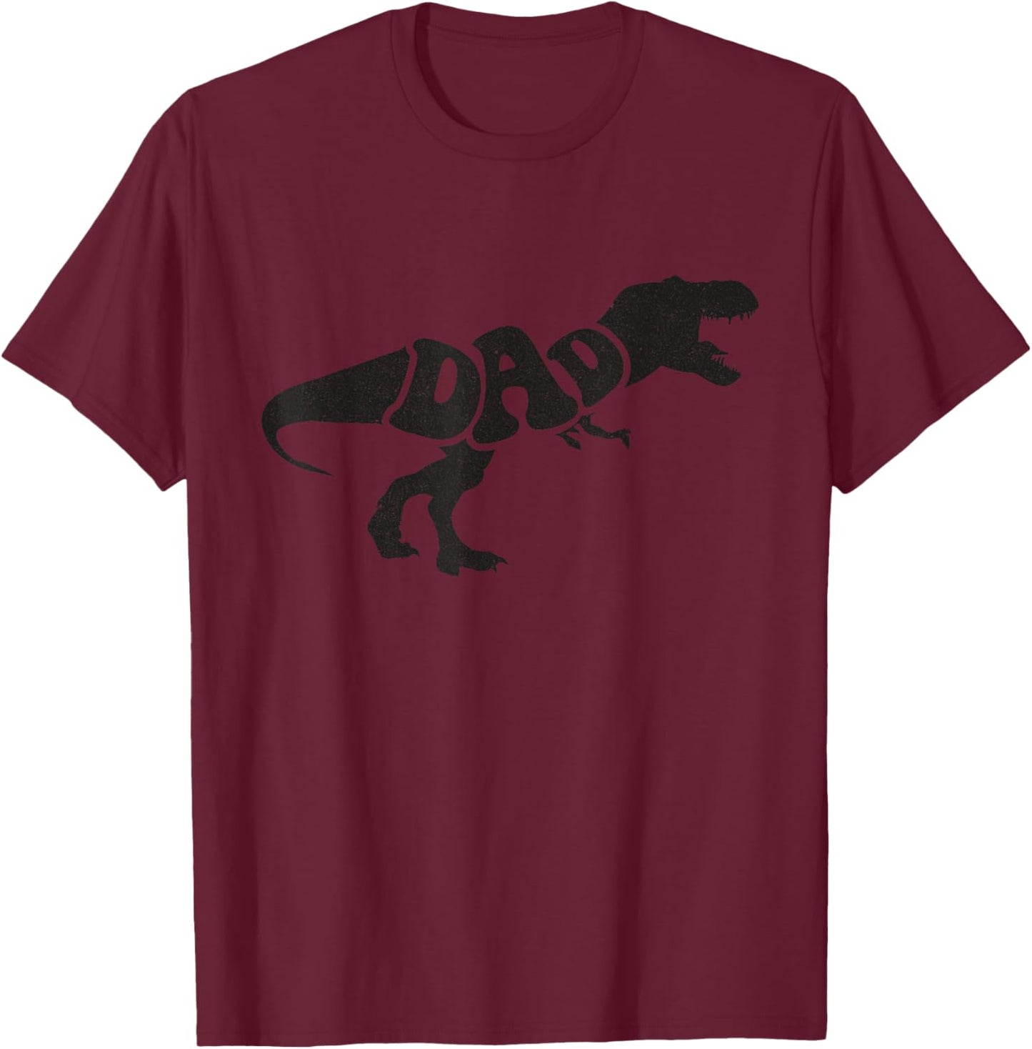 Dinosaur Dad A Saurus T-Rex Dino for Party in Father's Day T-Shirt - T-Shirt | Maroon