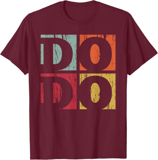 Dodo Retro River T-Shirt - T-Shirt | Maroon
