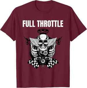 Full Throttle T-Shirt - T-Shirt | Maroon